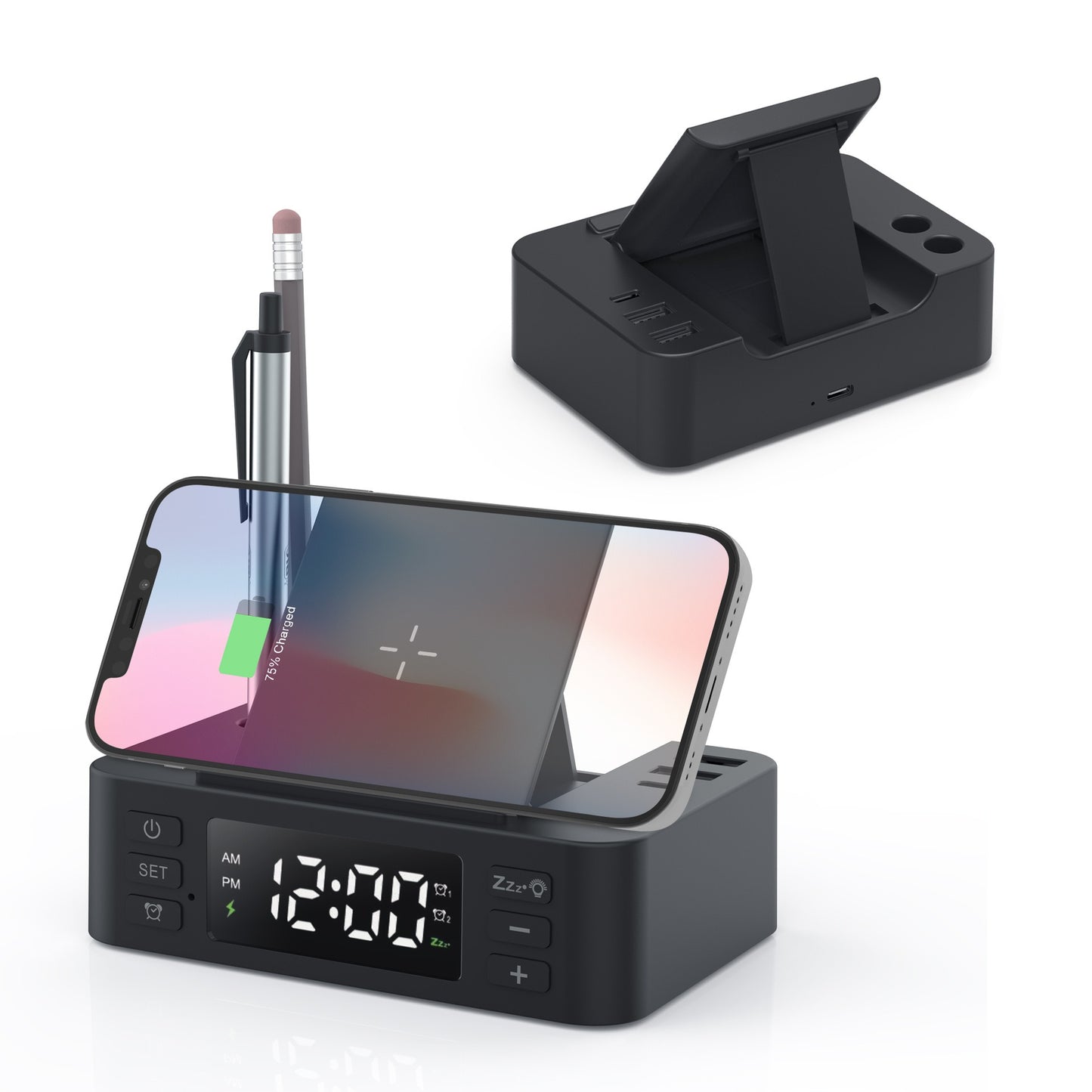 Alarm Clock With Wireless Charger