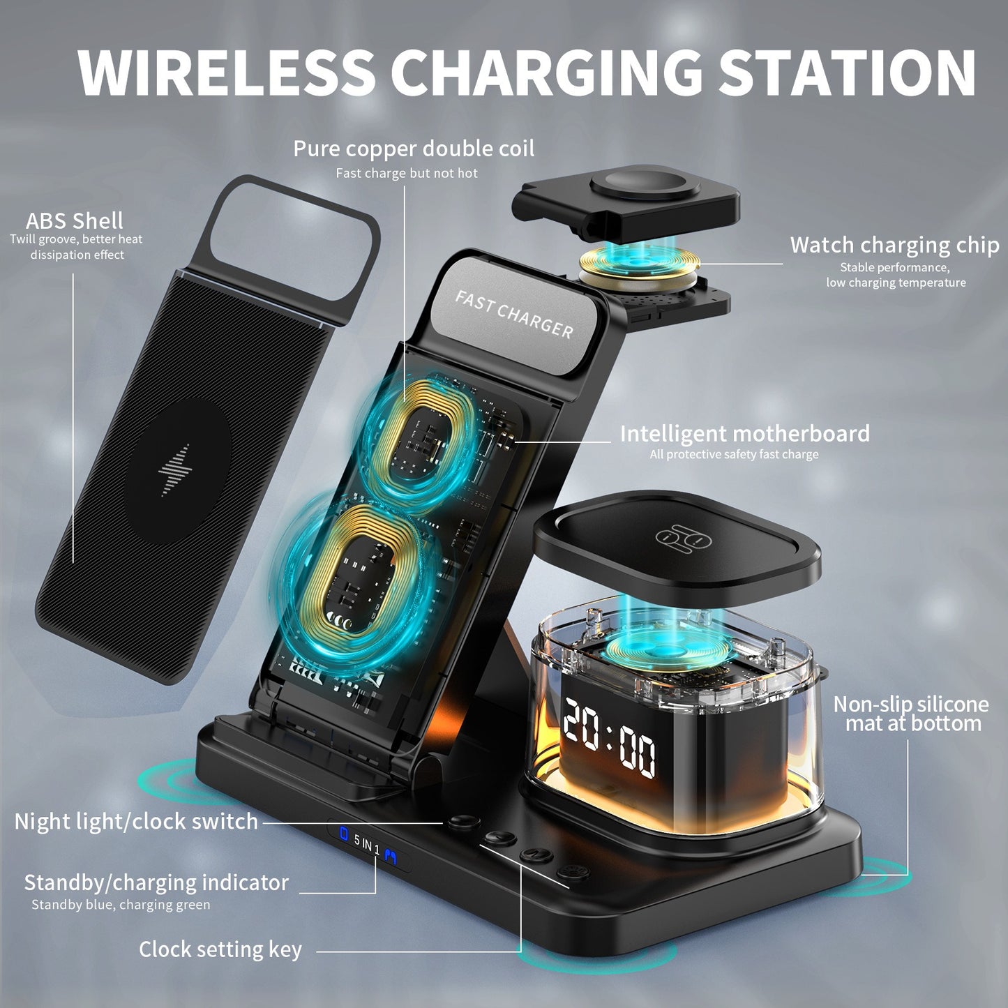 5 In 1 Wireless Charger