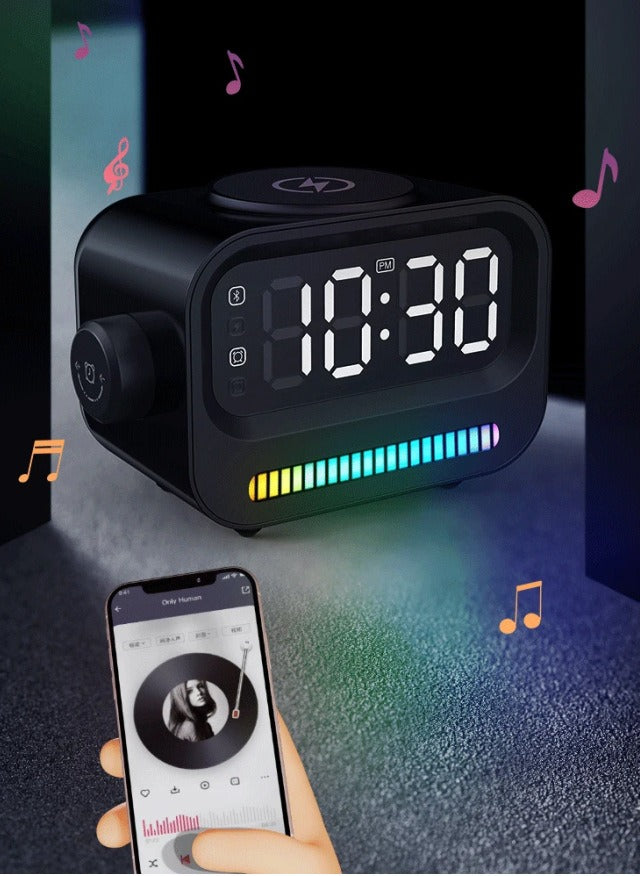 Alarm Clock With Wireless Charger