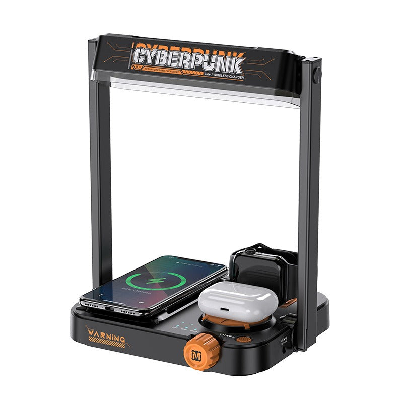 CyberPunk 3 in 1 Wireless Charging Station