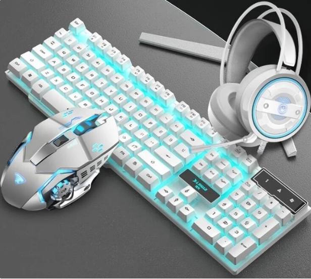 Wired Mouse, Keyboard and Headset