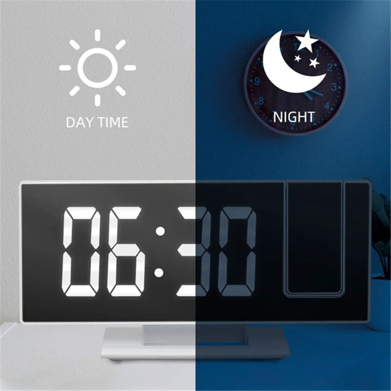 Digital Alarm Clock With Projector