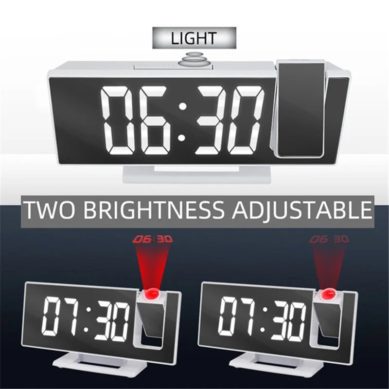 Digital Alarm Clock With Projector