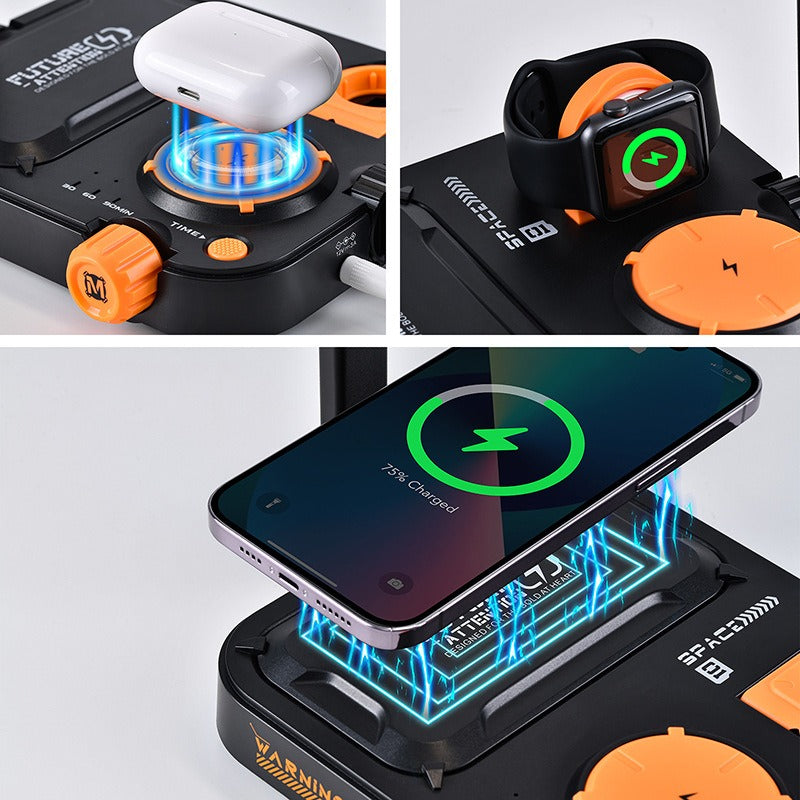 CyberPunk 3 in 1 Wireless Charging Station