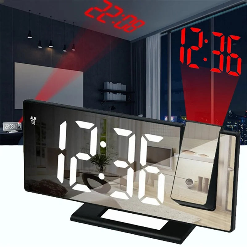 Digital Alarm Clock With Projector