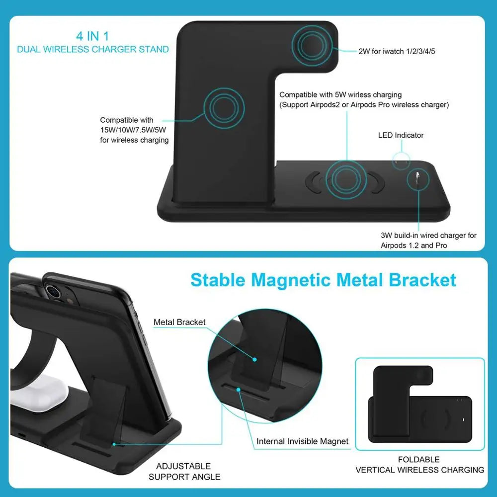 3 in 1 Wireless Charger For iPhone